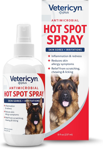 Vetericyn Plus Antimicrobial Hot Spot Spray For Dogs & Cats (8 oz)