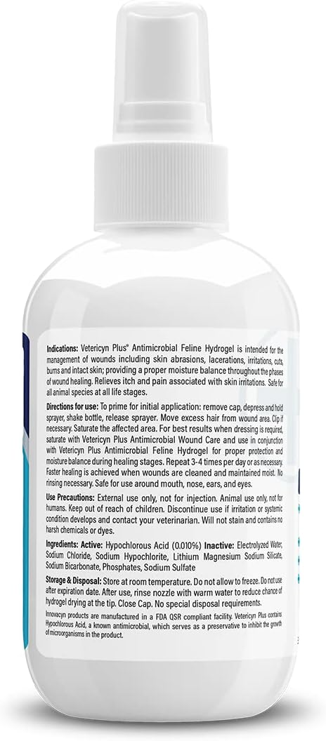 cat wound care spray with hypochlorous acid