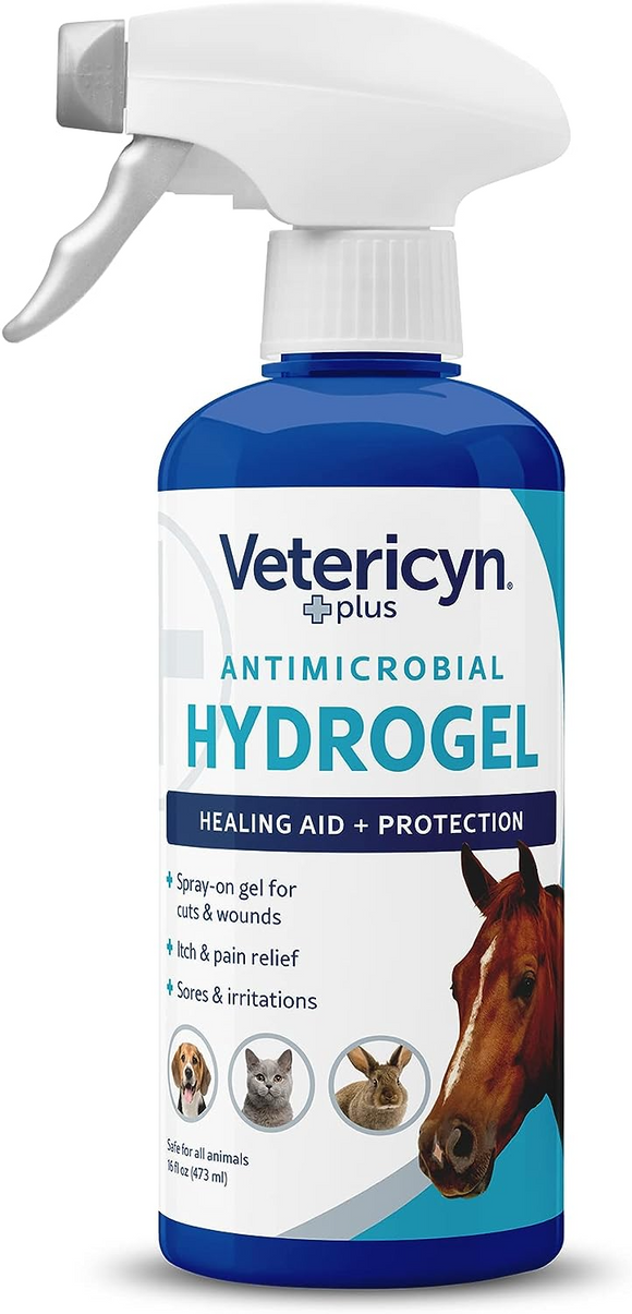 Vetericyn Plus Antimicrobial Wound & Skin Hydrogel Spray For Pets - 16 oz bottle - Wound Care 14
