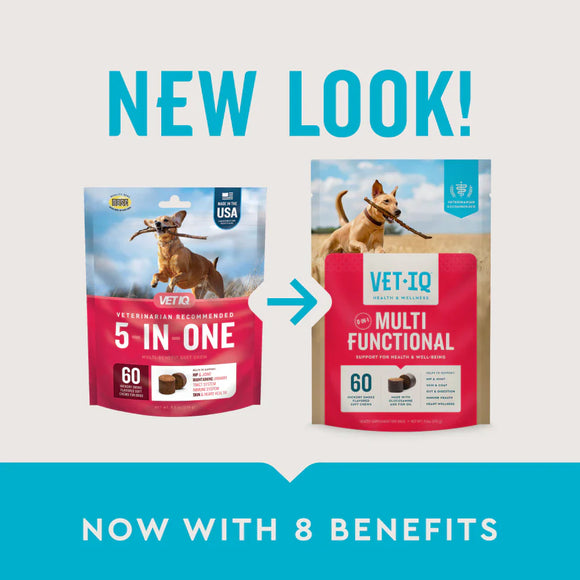 VetIQ 8-in-One Multi Functional Supplement for Dogs (60 soft chews) - Dog Multi-Vitamins 2