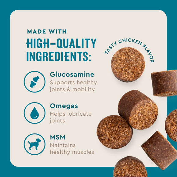 VetIQ Hip & Joint Soft Chew Supplement for Dogs (60 count) - Joint Supplement 5