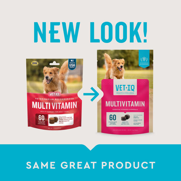 VetIQ Multivitamin Soft Chew Supplement for Dogs (60 soft chews) - Dog Multi-Vitamins 2