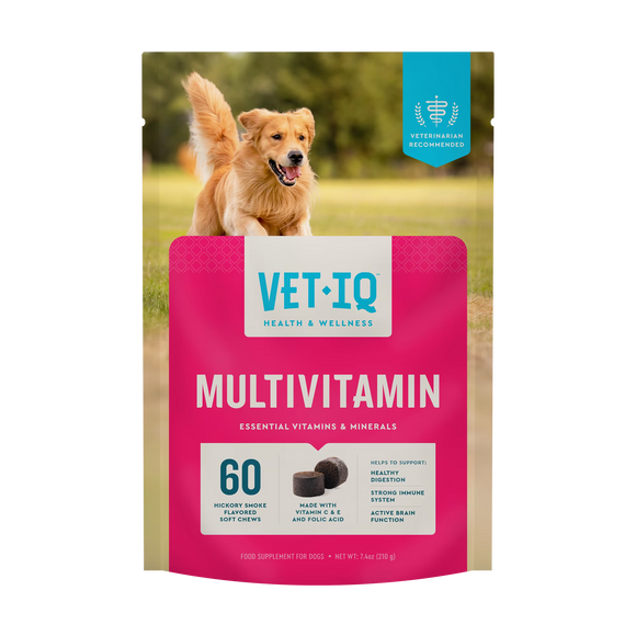 VetIQ Multivitamin Soft Chew Supplement for Dogs (60 soft chews) - Dog Multi-Vitamins 1