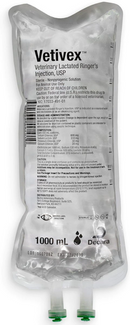 Vetivex Lactated Ringers Injection for Dogs Cats & Horses - 1000 ml - Pet Medicine 2