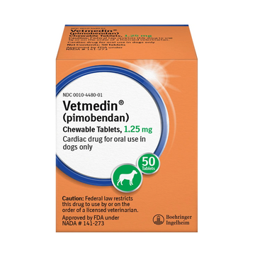 Vetmedin (Pimobendan) Chewable Tablets for Dogs 1.25mg