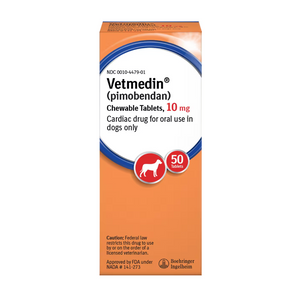 Vetmedin (Pimobendan) Chewable Tablets for Dogs 10mg - 50 Tablets - Pet Medicine 1