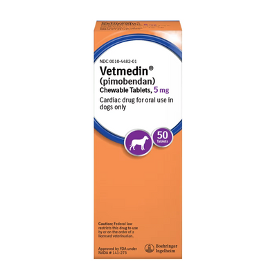 Vetmedin (Pimobendan) Chewable Tablets for Dogs 5mg - 50 Tablets - Pet Medicine 1