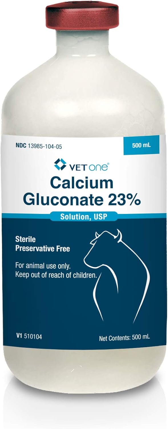 VetOne Calcium Gluconate 23% Injectable Solution for Cattle