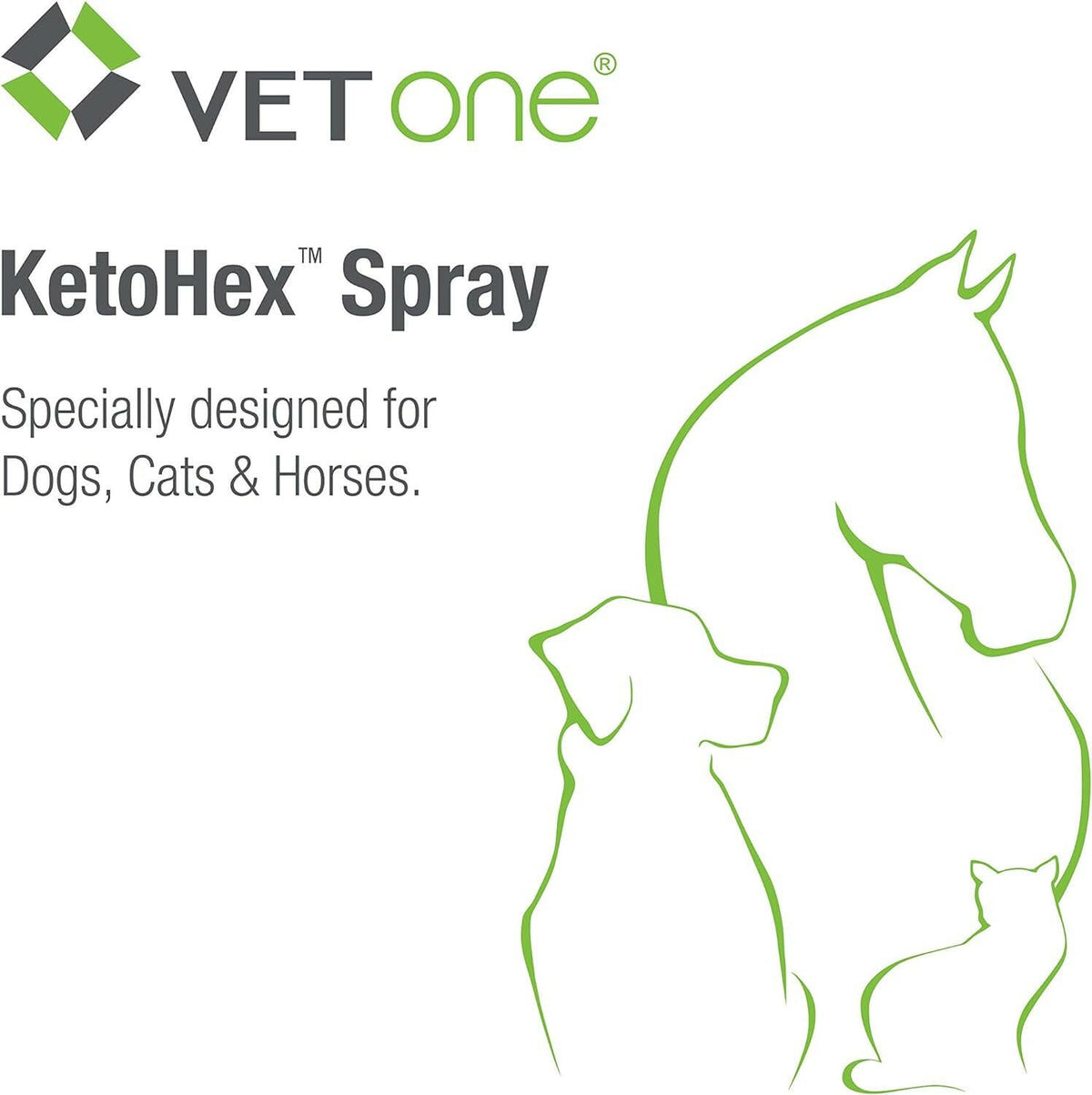 VetOne KetoHex Antiseptic Spray for Dogs, Cats & Horses