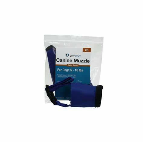 VetOne Nylon Padded Canine Muzzle X-Small (5-10 lbs) - Dog Muzzles 1