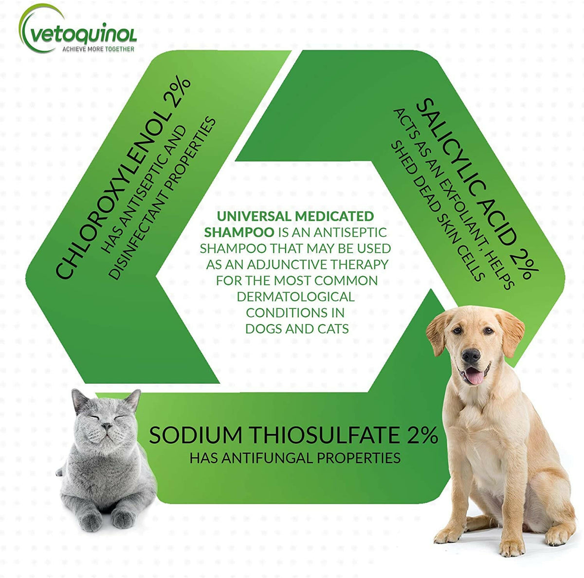 Vetoquinol Universal Medicated Shampoo for Dogs & Cats