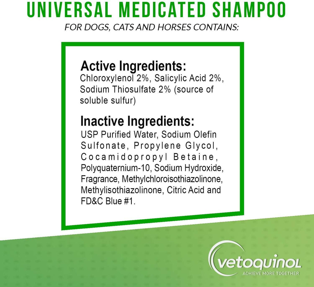 Vetoquinol Universal Medicated Shampoo for Dogs & Cats