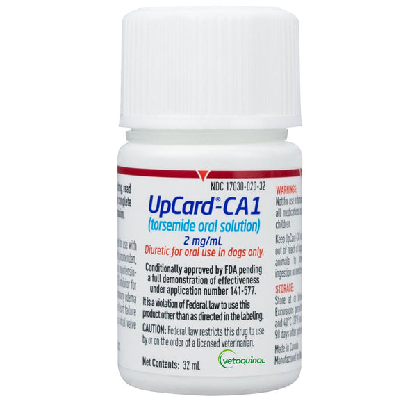 Vetoquinol USA - UpCard CA1 (toresemide) Oral Solution for Dogs - Pet Medicine 2