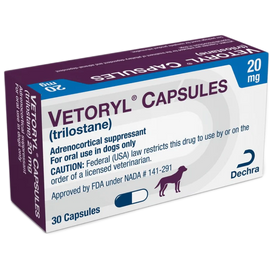 Vetoryl Capsules (Trilostane) for Dogs - 20mg - Pet Medicine 1