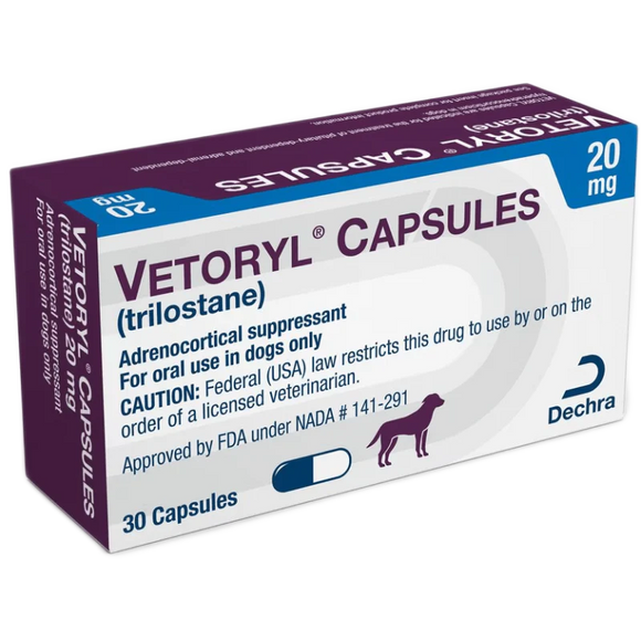Vetoryl Capsules (Trilostane) for Dogs - 20mg - Pet Medicine 1