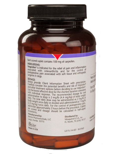 Vetprofen 100mg side 2024 effects