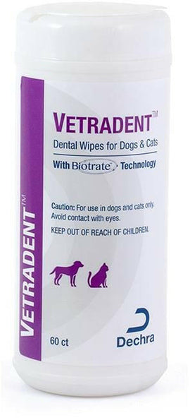 VETRADENT Dental Wipes (60 ct) - Dog Dental Care 1