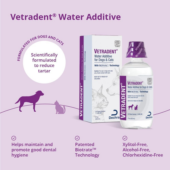 VETRADENT Water Additive (17 oz) - Dog Dental Care 2