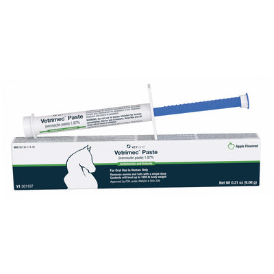 Vetrimec Paste (Ivermectin 1.87% ) Apple Flavor for Horse - Horse Health & Wellness 1
