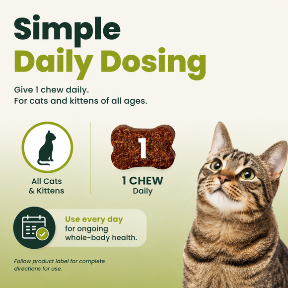 VetriScience 27+ Active Health NuCat MultiVitamin Chews for Cats (30 Soft Chews) - Cat Supplements & Vitamins 3