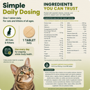 VetriScience 27+ Active Health NuCat Multivitamin Tablets for Cats (90 Chewable Tablets) - Cat Vitamins & Supplements 6