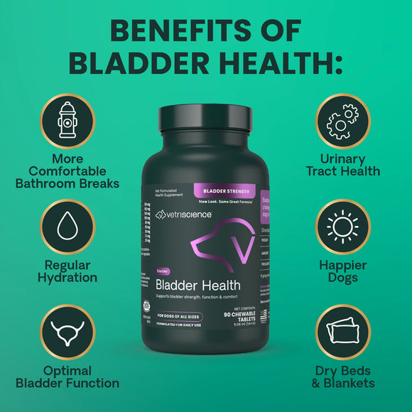 VetriScience Bladder Health Tablets for Dogs (90 Chewable Tablets) - Dog Supplements & Vitamins 6