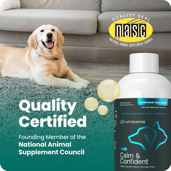 VetriScience Composure Liquid Calming Supplement for Cats & Dogs (8 oz) - Dog Supplements & Vitamins 7