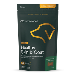 VetriScience Derma Strength Skin & Coat Supplement for Dogs (70 soft chews) - Dog Supplements & Vitamins 1