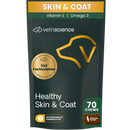 VetriScience Derma Strength Skin & Coat Supplement for Dogs (70 soft chews) - Dog Supplements & Vitamins 1