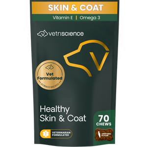 VetriScience Derma Strength Skin & Coat Supplement for Dogs (70 soft chews) - Dog Supplements & Vitamins 1
