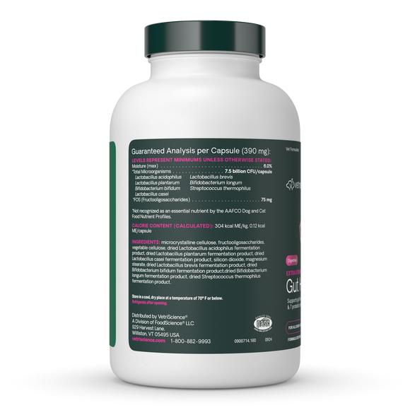 VetriScience Extra Strength Gut Health Vetri Mega Probiotic Capsules for Dogs & Cats - Dog Supplements & Vitamins 16