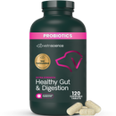 VetriScience Extra Strength Healthy Gut & Digestion Tablets for Dogs (120 Chewable Tablets) - Dog Supplements &