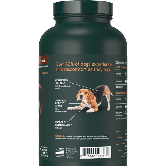 VetriScience GlycoFlex 2 Joint Supplement for Dogs (120 chewable tablets) - Dog Supplements & Vitamins 13