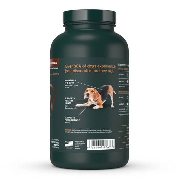 VetriScience GlycoFlex 2 Joint Supplement for Dogs (120 chewable tablets) - Dog Supplements & Vitamins 5