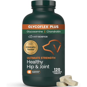 VetriScience GlycoFlex Plus Joint Supplement for Dogs (120 chewable tablets) - Dog Supplements & Vitamins 1