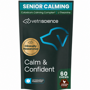 VetriScience Golden Years Calm & Confident Behavior Chew Supplement for Senior Dogs (60 chews) - Dog Supplements &