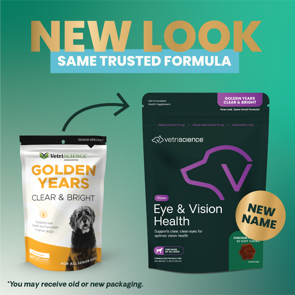 VetriScience Golden Years Clear and Bright Eye Health for Senior Dogs (60 soft chews) - Dog Supplements & Vitamins 2