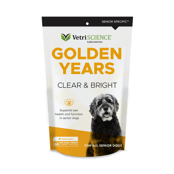 VetriScience Golden Years Clear and Bright Eye Health for Senior Dogs (60 soft chews)