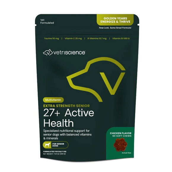 VetriScience Golden Years Energize and Thrive Multivitamin for Senior Dogs (60 soft chews) - Dog Supplements & Vitamins