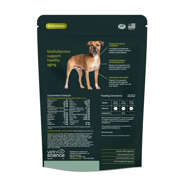 VetriScience Golden Years Energize and Thrive Multivitamin for Senior Dogs (60 soft chews) - Dog Supplements & Vitamins
