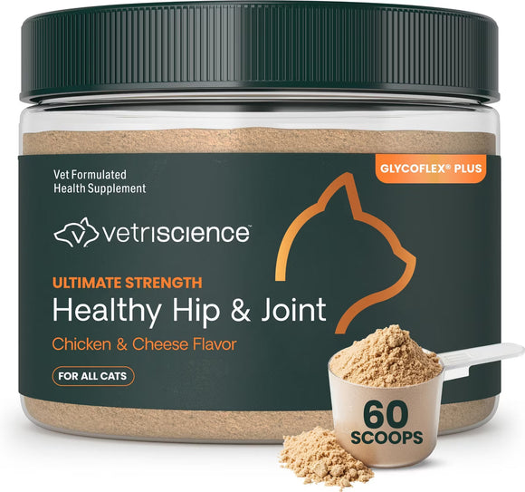 VetriScience Healthy Hip & Joint Glycoflex Plus Granules for Cats 3.17-oz - Cat Health Care & Wellness 1