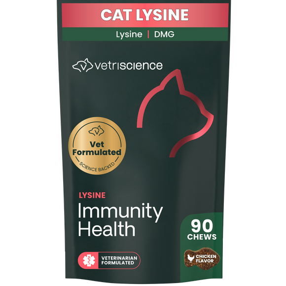 VetriScience Healthy Immunity Lysine Plus Chews for Cats - 90 soft chews - Cat Supplements & Vitamins 1