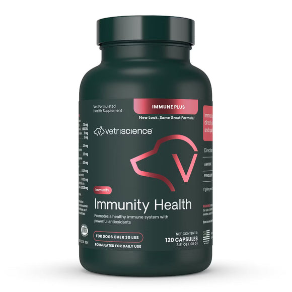 VetriScience Immune Plus for Dogs - Over 30lbs (120 capsules) - Dog Supplements & Vitamins 16