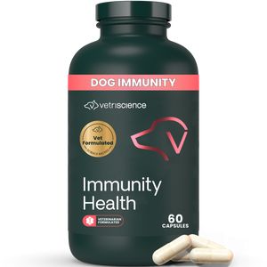 VetriScience Immune Plus for Dogs - Under 30 lbs (60 capsules) - Dog Supplements & Vitamins 1
