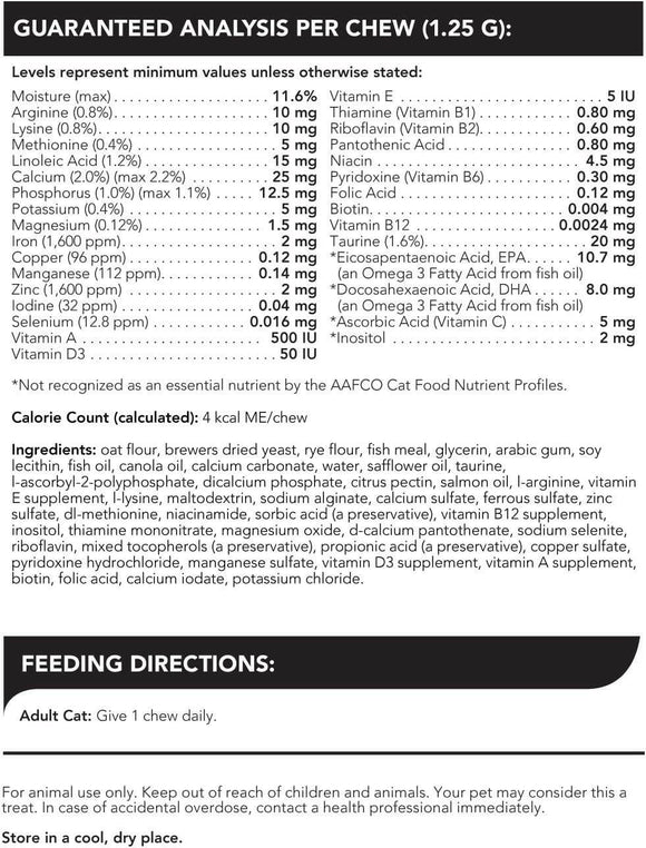 VetriScience NuCat Senior Multivitamin for Cats (30 soft chews) - 7