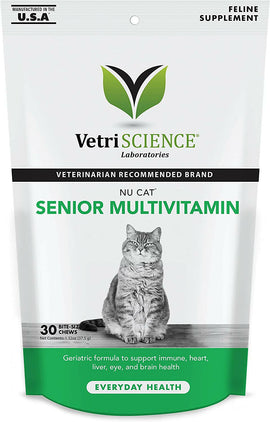 VetriScience NuCat Senior Multivitamin for Cats (30 soft chews) - 1