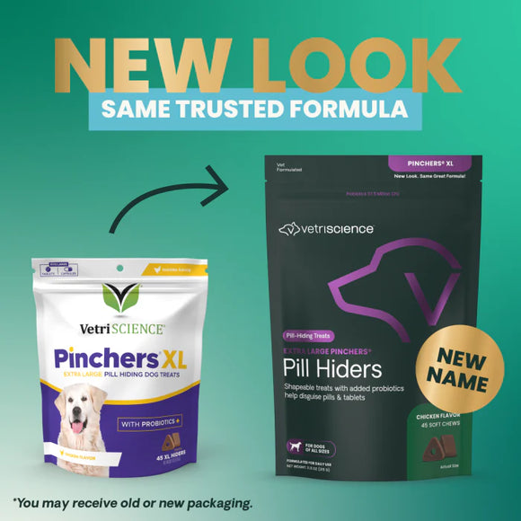 VetriScience Pinchers X-Large Pill Hiding Treats for Dogs Chicken Flavor - Dog & Cat Digestive & Probiotics Supplements