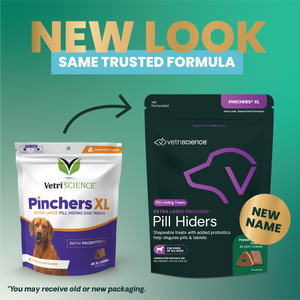 VetriScience Pinchers X-Large Pill Hiding Treats For Dogs Peanut Butter Flavor - Dog & Cat Digestive & Probiotics