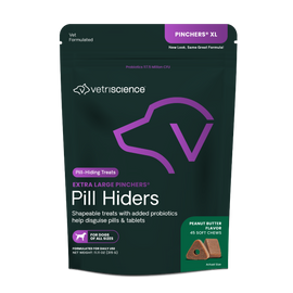 VetriScience Pinchers X-Large Pill Hiding Treats For Dogs Peanut Butter Flavor - Dog & Cat Digestive & Probiotics