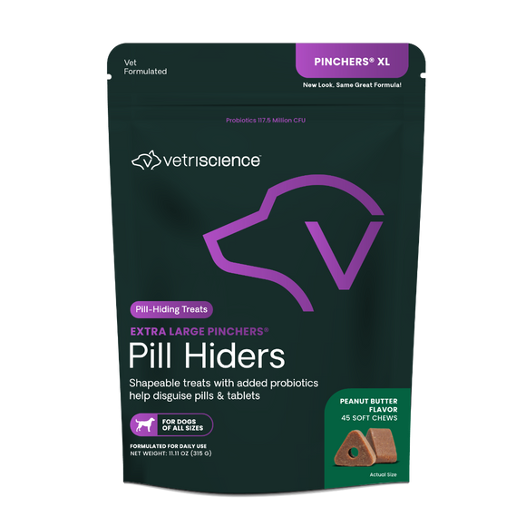 VetriScience Pinchers X-Large Pill Hiding Treats For Dogs Peanut Butter Flavor - Dog & Cat Digestive & Probiotics